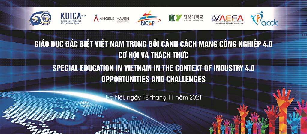 Thông báo Hội thảo “Giáo dục đặc biệt Việt Nam trong bối cảnh cách mạng công nghiệp 4.0 cơ hội và thách thức” 